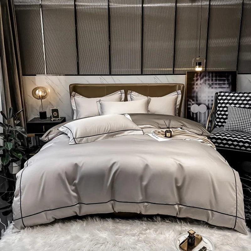 Jogo de Cama DreamLux™ Em Algodão Egípcio 600 Fios - ModernLar