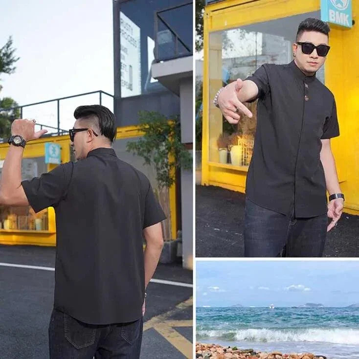 Camisa Social Plus Size - Templo Romano / Conforto e Elegância Unidos em Uma Única peça ! - ModernLar