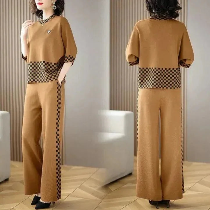 Conjunto Emília™ com Detalhes em Xadrez / Refinamento, Estilo e Conforto para a Mulher Moderna! - ModernLar