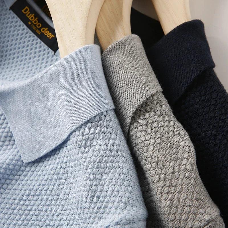 Polo Leonidas™ em Algodão Penteado com Elastano / Sofisticação Minimalista com Postura de Autoridade e Bom Gosto!