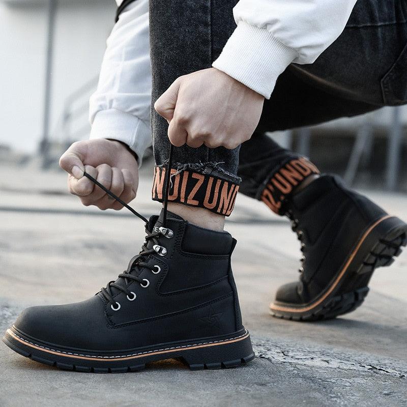 Coturno Masculino em Couro - Army Star / A Sua Melhor Opção em Conforto Sem Perder Seu Estilo Tático! - ModernLar