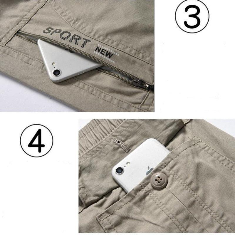 Bermuda Masculina Lion™ Estilo Cargo / Bolsos Seguros, Estilo Atemporal e Caimento na Medida Certa! - ModernLar