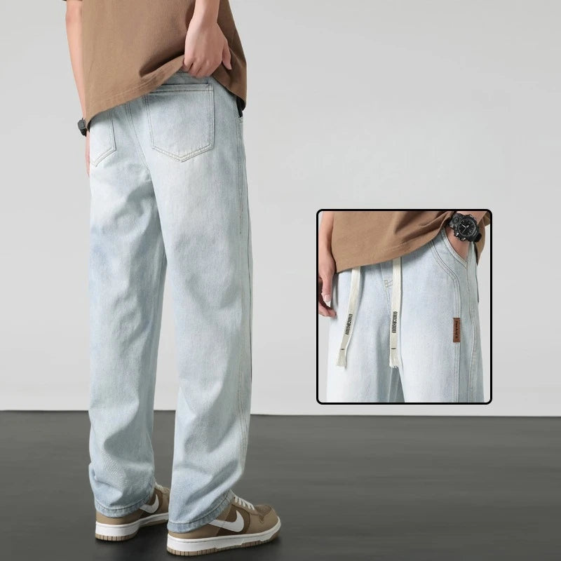 Calça Jeans Toronto™ com Ajuste em Cordão e Caimento Solto