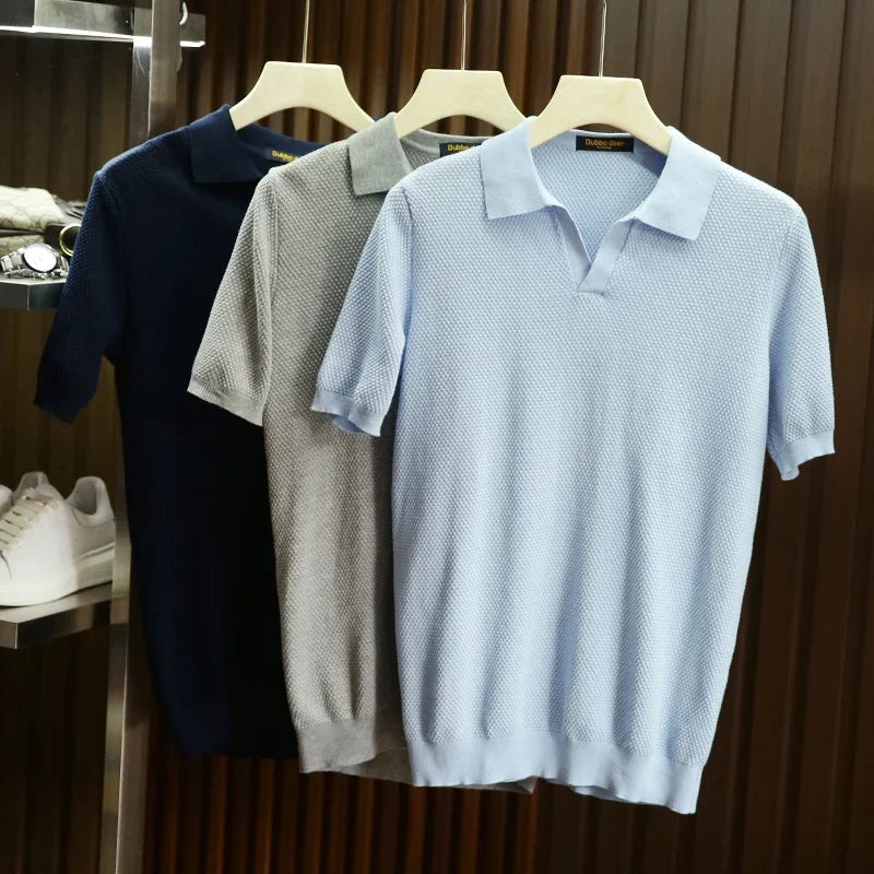 Polo Leonidas™ em Algodão Penteado com Elastano / Sofisticação Minimalista com Postura de Autoridade e Bom Gosto!