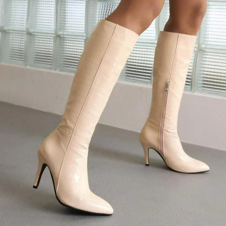 Bota Feminina Aligattor™ de Alto Padrão / O Calçado Feito para Mulheres Requintadas e Exigentes! - ModernLar