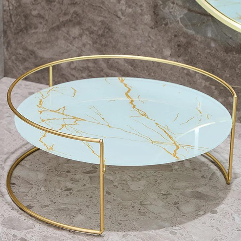 Kit Organizador de Cosméticos Modern Lar™ com Detalhes em Pedra e Dourado / Elegância e Organização Para Seus Cosméticos e Ambientes!