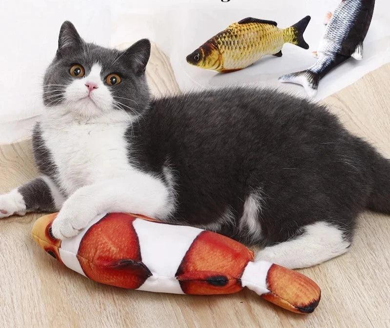 Brinquedo Peixe Interativo Modern Lar™ / Estímulo e Diversão Garantida para o seu Amigo Pet!