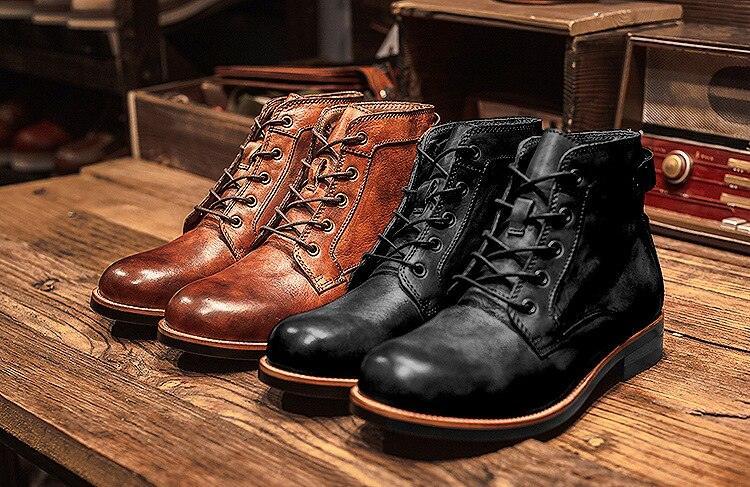 Bota Masculina em Couro Artesanal- ClassicMen / O Estilo do Homem Clássio Unidos em uma única Bota!!! - ModernLar