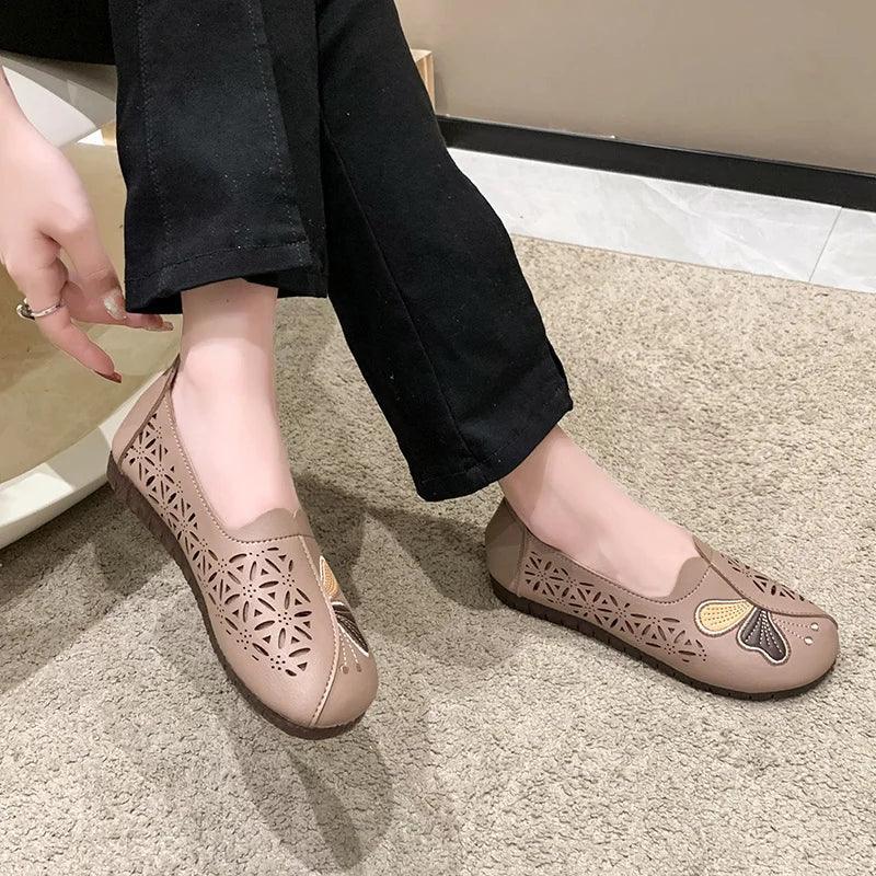 Sapatilhas Thalia™ com Estilo Vazado / Pura Elegância e Conforto Prático - ModernLar