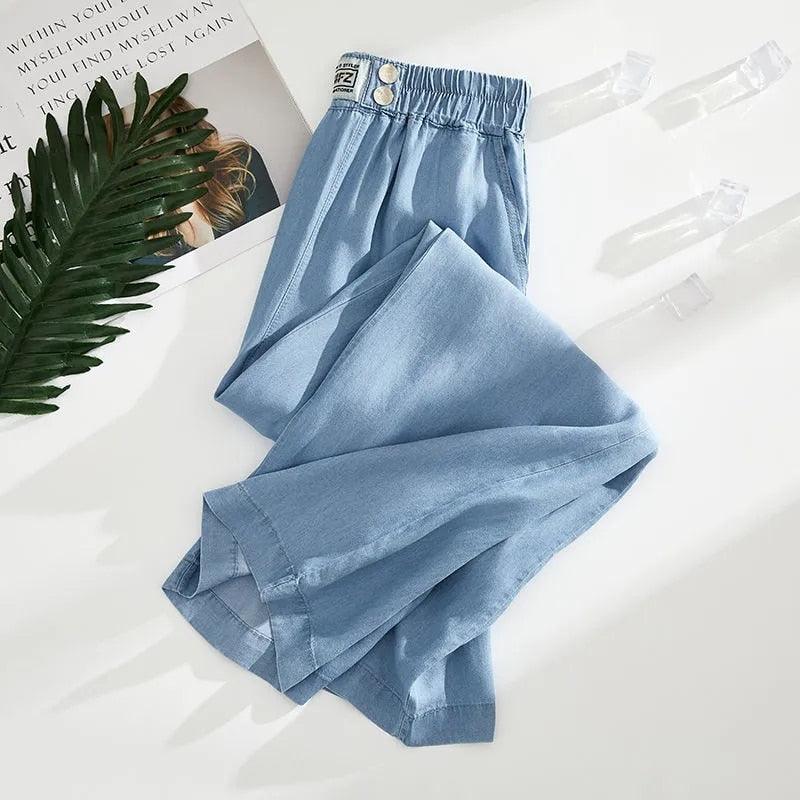 Calça Feminina em Seda Gelo - Denim Envy / O Segredo para Arrasar em Qualquer Ocasião! - ModernLar