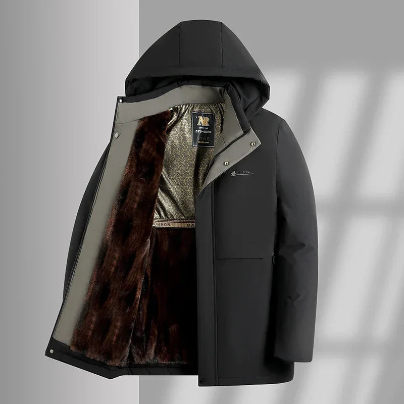 Casaco Alaska Prime™ com Forro Térmico e Design Impermeável / Estilo e Proteção em Dias de Frio Intenso!