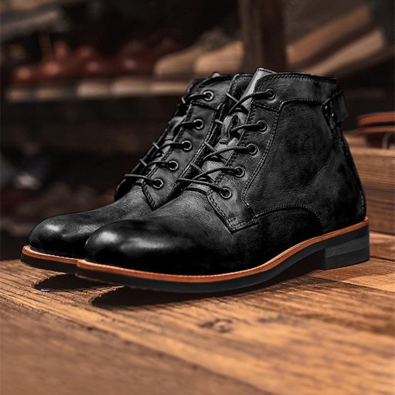 Bota Masculina em Couro Artesanal- ClassicMen / O Estilo do Homem Clássio Unidos em uma única Bota!!! - ModernLar
