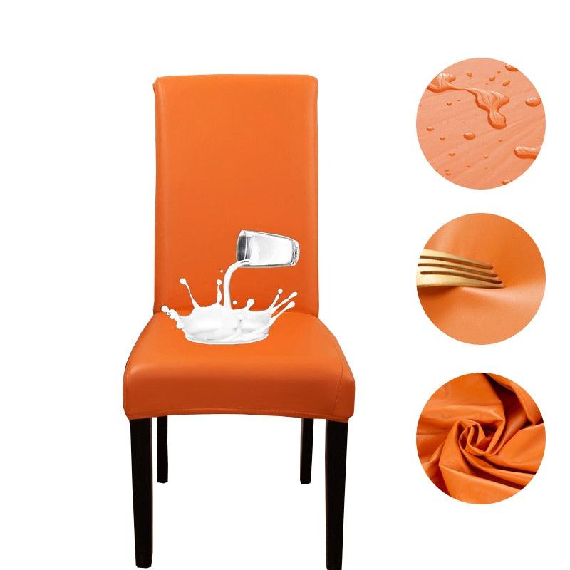 Kit de Capas de Cadeira Palace™ em Couro Ecológico / Suas Cadeiras com Visual Requintado em Poucos Instantes! - ModernLar