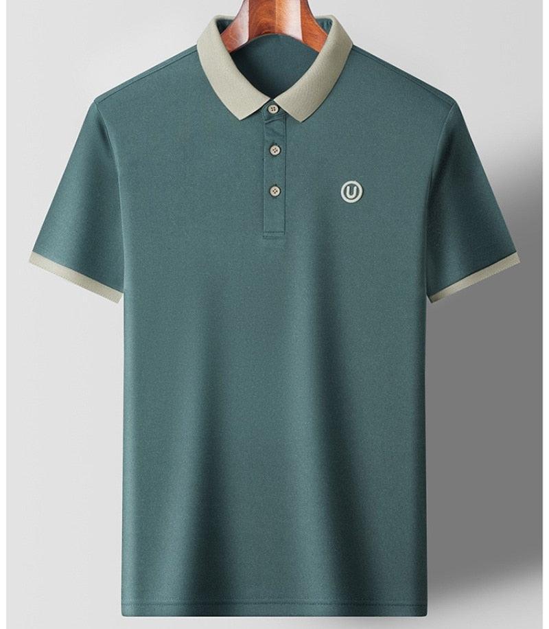 Camiseta Polo em Seda Gelo - Huracán / Descubra a Exclusiva Camiseta Polo em Seda Gelo que une Elegância e Conforto em Uma Só Peça! - ModernLar
