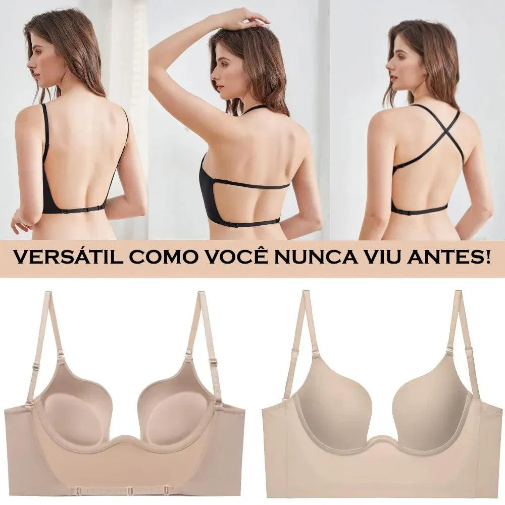 (Compre 2, Leve 3) Kit de Sutiãs Silhouette™ Design Invisível com Efeito Silicone / Valorize Seus Seios com os Sutiãs Mais Funcionais do Mundo! - ModernLar
