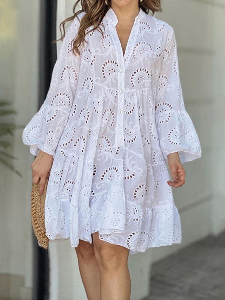 Vestido em Renda - Santorini / A Sua Melhor Opção quando o Assunto é Qualidade e Frescor!!! - ModernLar