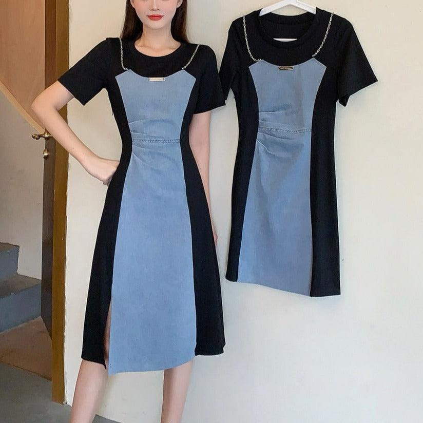 Vestido Livre Frida™ Estilo Jeans / Um Vestidinho com Design Encantador e Criativo que Modela Seu Corpo!! - ModernLar