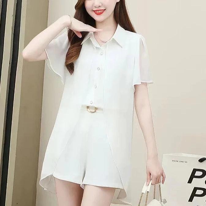 Conjunto Sofisticado Celeste™ em Chiffon de Seda / Com Toque Suave e Elegância Atemporal para o Dia a Dia! - ModernLar