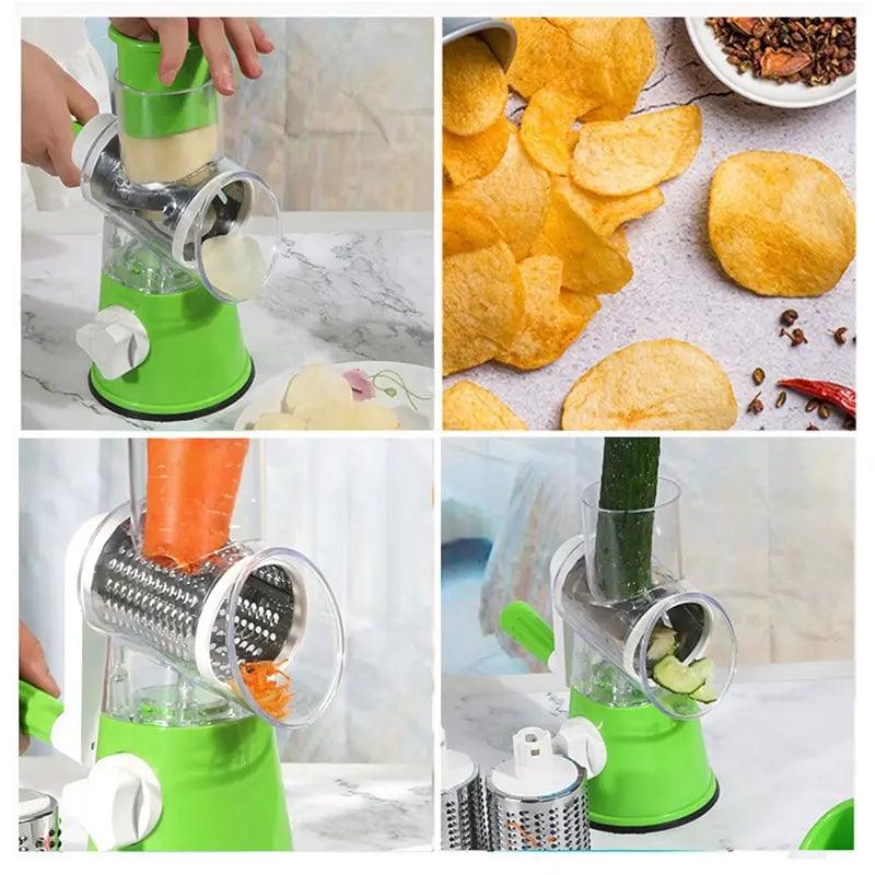 Novo Fatiador de Legumes Multifuncional CortaFácil™ - ModernLar