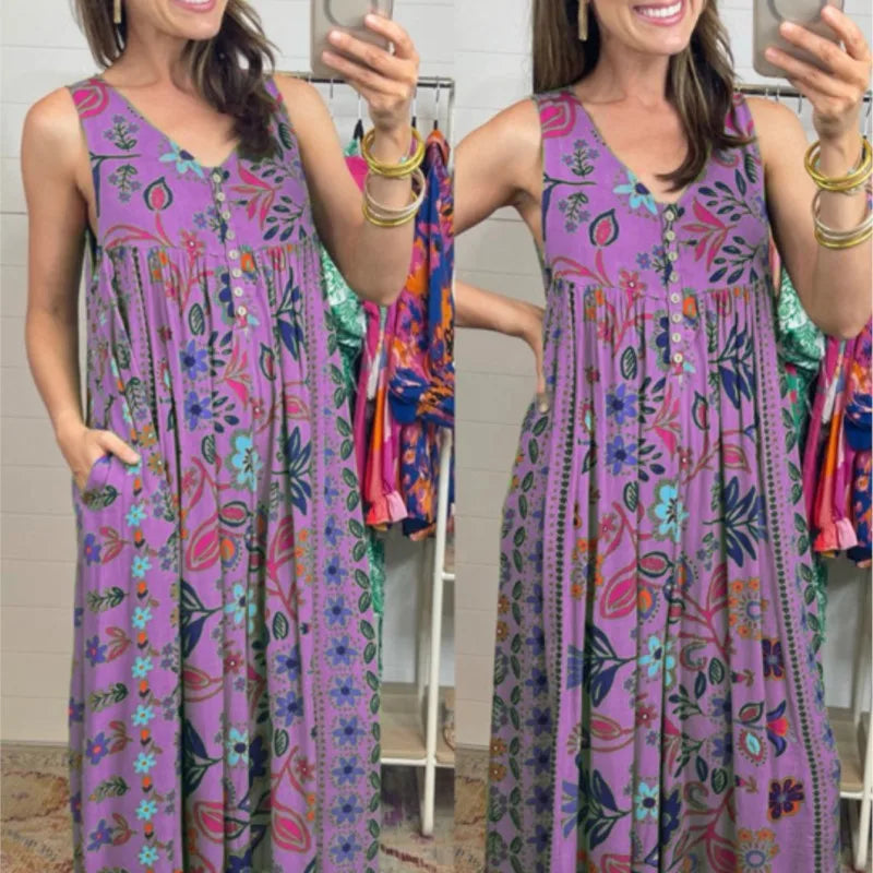 Macacão Jurema™ com Pantalona Ampla e Cores Vibrantes / O Toque de Leveza para Seus Dias Radiantes!