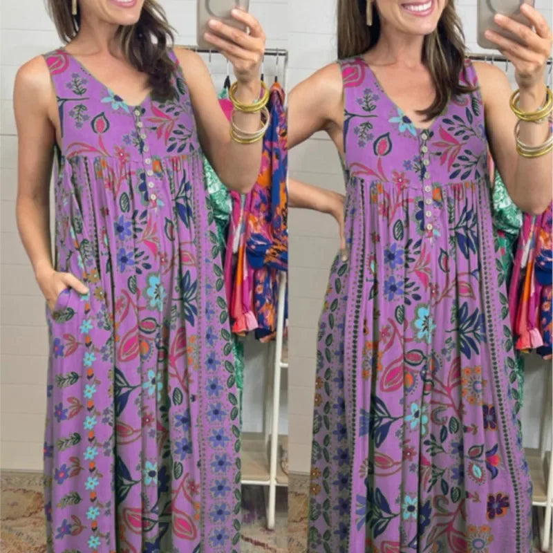 Macacão Jurema™ com Pantalona Ampla e Cores Vibrantes / O Toque de Leveza para Seus Dias Radiantes!