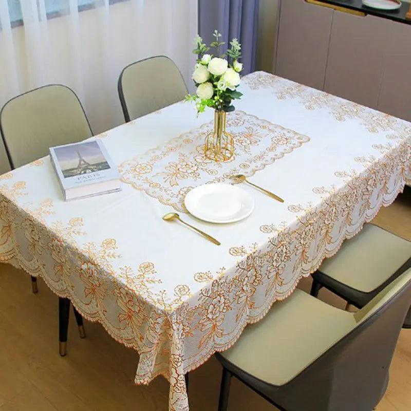 Toalha de Mesa Versailles™ Decor / Realeza e Proteção Impermeável para o seu Lar!