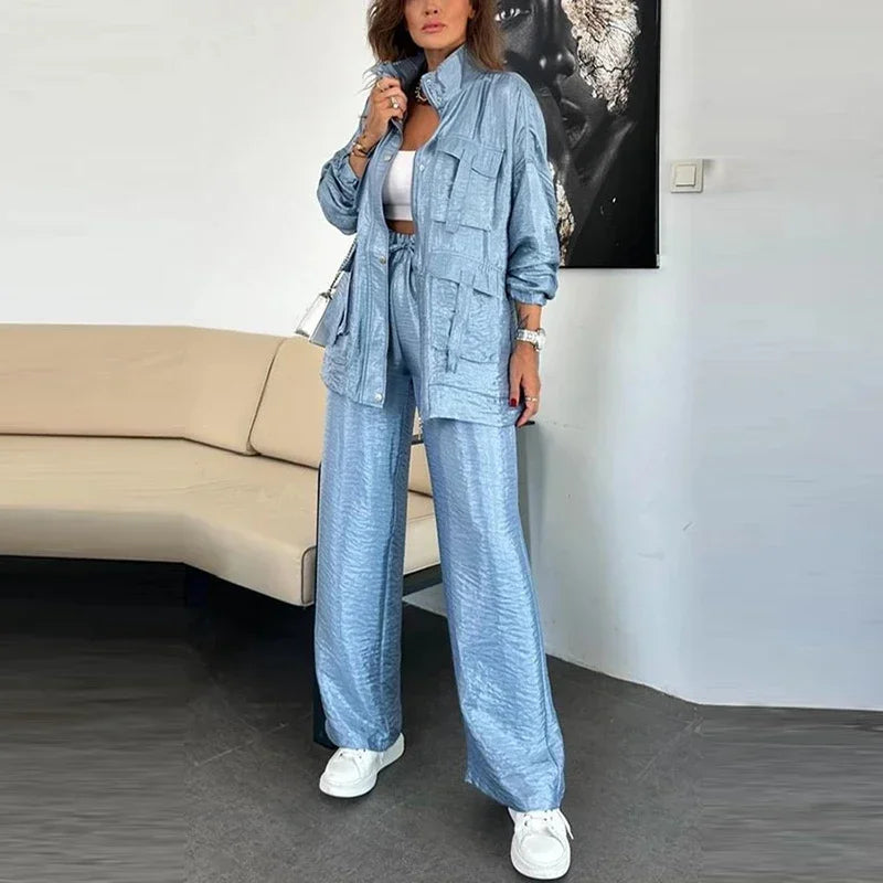 Conjunto Madonna™ com Corte Moderno Estilo Cargo / Sofisticação Urbana que Se Destaca Onde Você For!