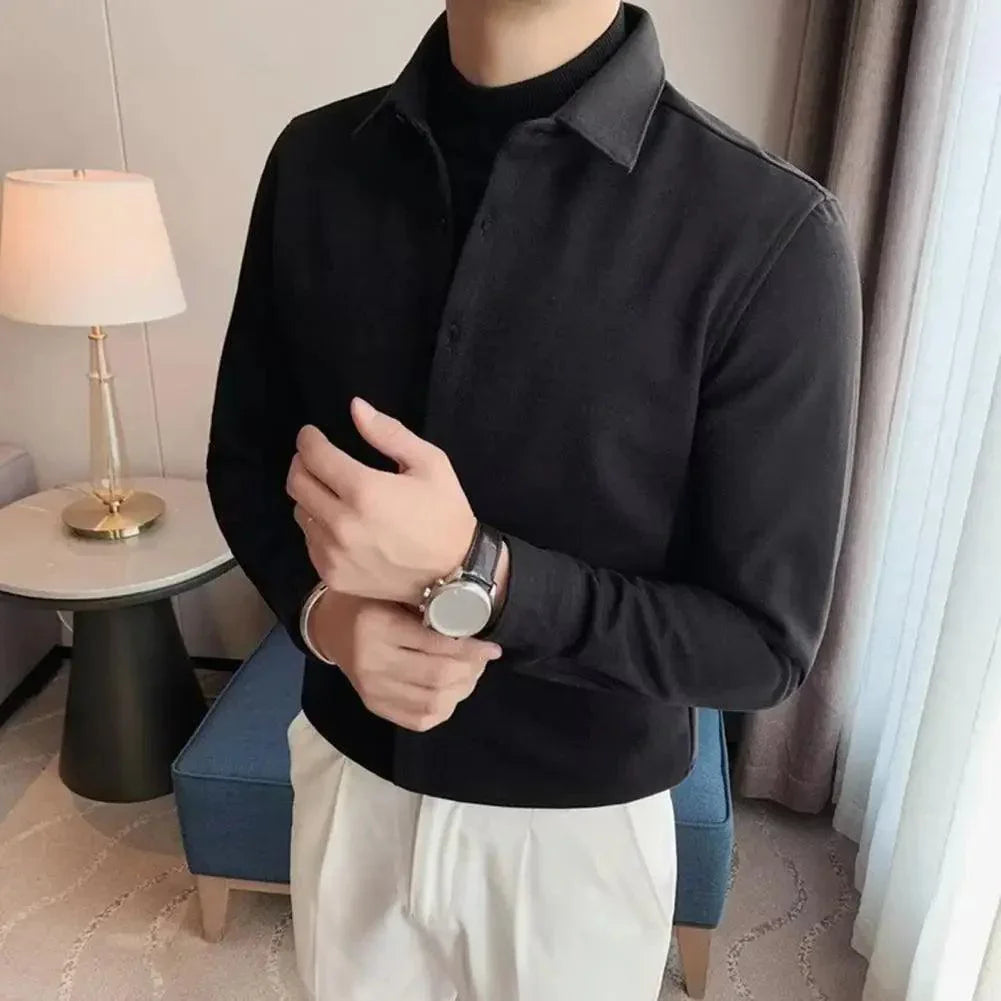 Camisa Social Knit Milão™ 2 em 1 / A Sofisticação Minimalista de Duas Peças com a Praticidade de Uma! - ModernLar