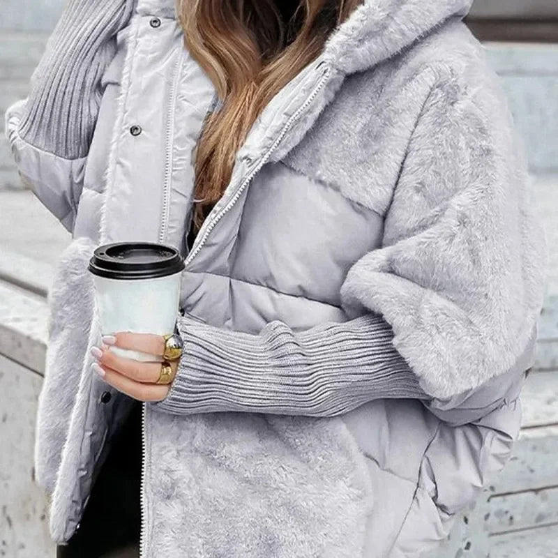 Casaco Berlin™ com Puffer Premium e Acabamento Peluciado / Aconchego Sofisticado Para Mulheres de Presença!