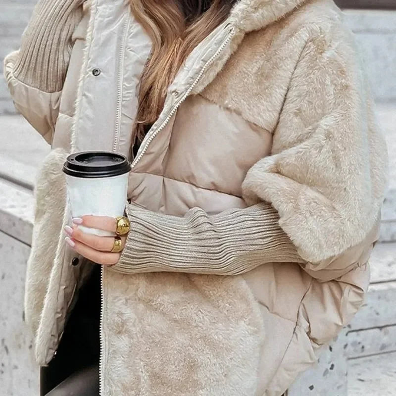 Casaco Berlin™ com Puffer Premium e Acabamento Peluciado / Aconchego Sofisticado Para Mulheres de Presença!