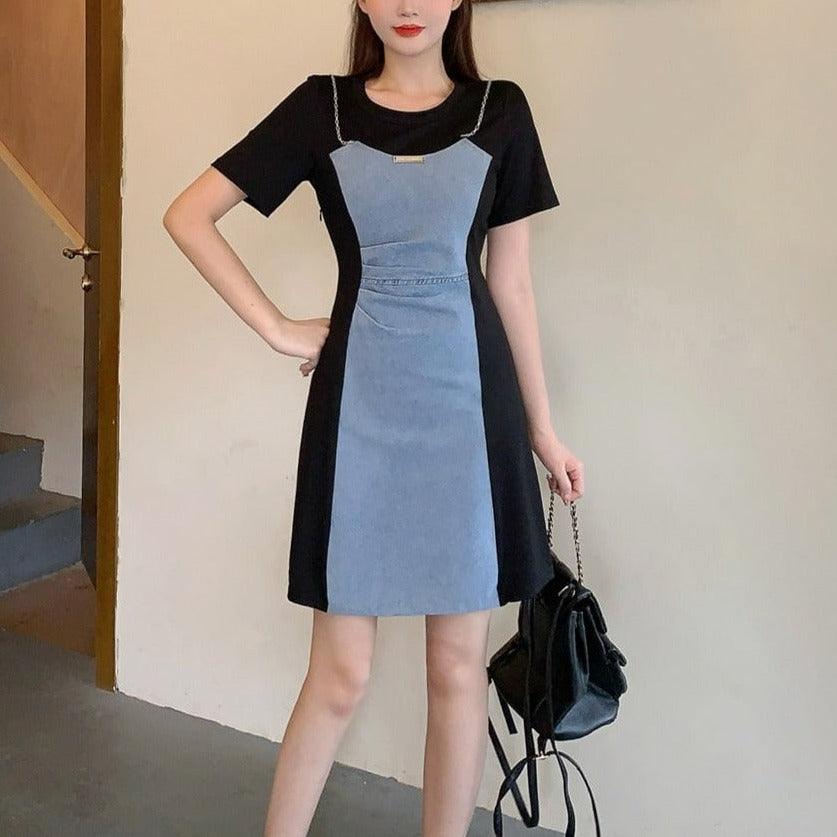 Vestido Livre Frida™ Estilo Jeans / Um Vestidinho com Design Encantador e Criativo que Modela Seu Corpo!! - ModernLar