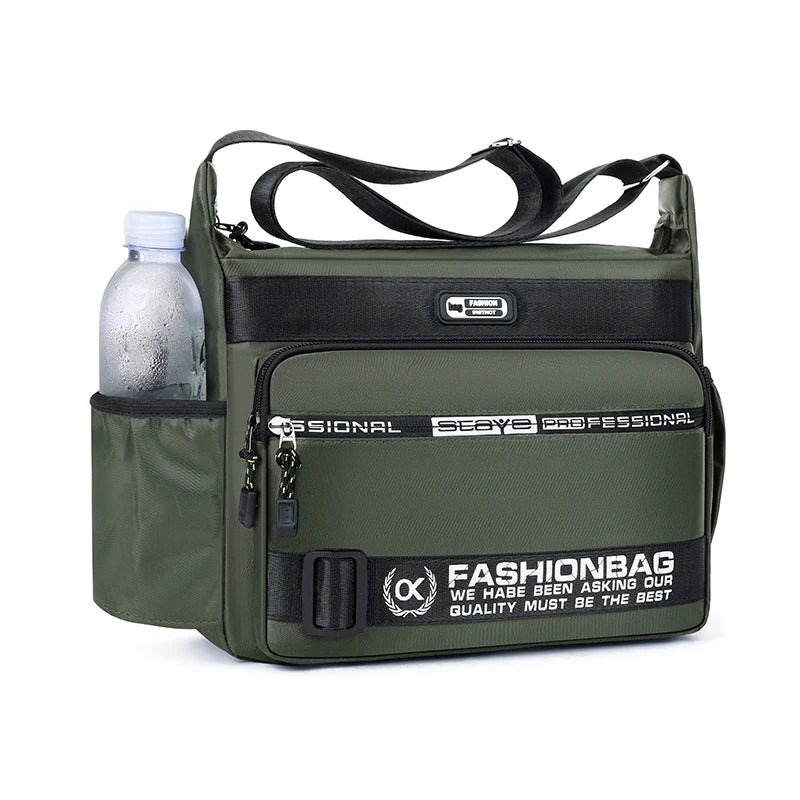 Bolsa Transversal Montrek™ com Múltiplos Compartimentos e Tecido de Nylon Resistente à Água