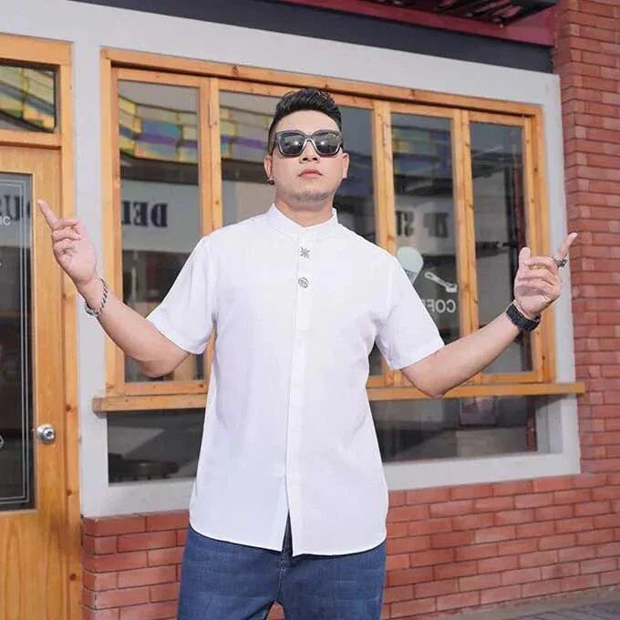 Camisa Social Plus Size - Templo Romano / Conforto e Elegância Unidos em Uma Única peça ! - ModernLar