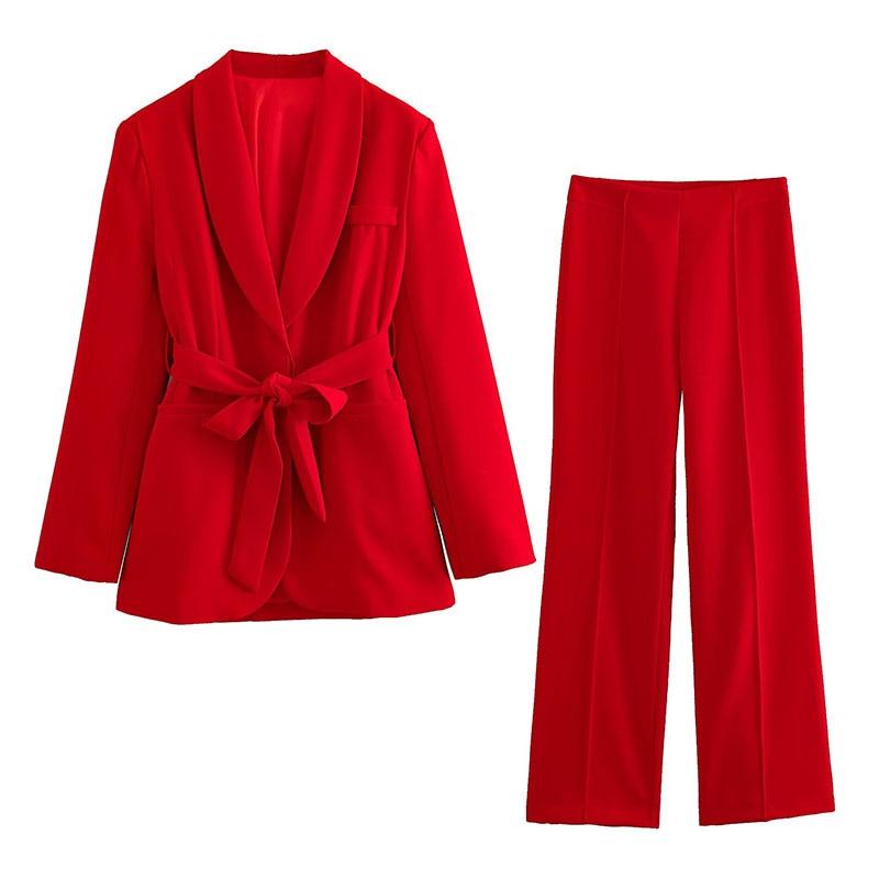 Conjunto Feminino Scandal de Casaco Estilo Blazer + Calça Alfaiataria / Um Escândalo de Estilo e Conforto! - ModernLar