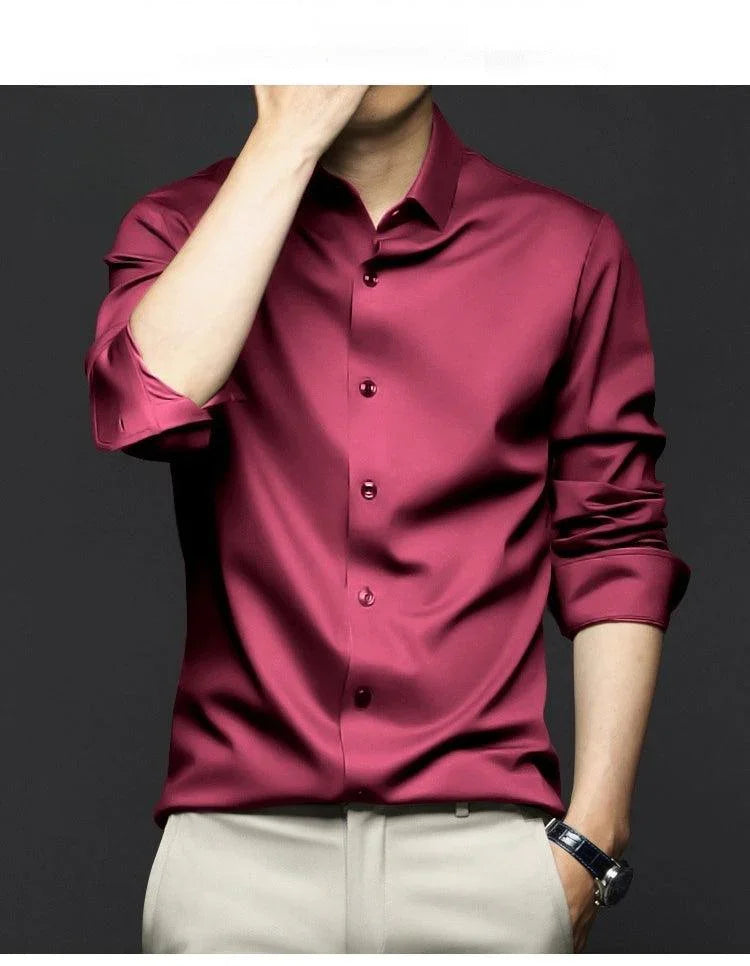 Camisa Social Alto Padrão IceSublime em Seda Gelo - ModernLar