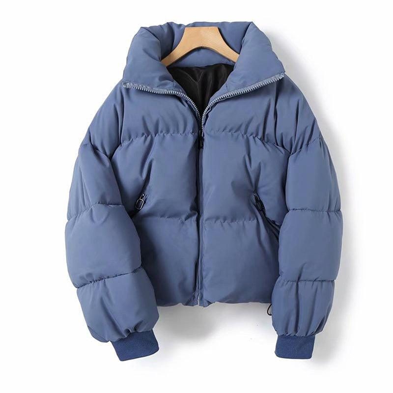 Jaqueta Puffer GoldLess™ com Gola Alta e Caimento Soltinho / A Mais Quentinha e Estilosa para você Arrasar no Inverno! - ModernLar