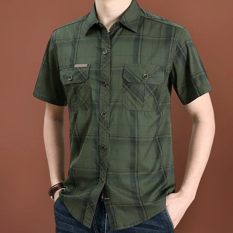 Camisa Trailmont™ Xadrez Com Bolsos Frontais e Visual Robusto