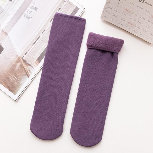 Kit com 5 Pares de Meias Térmicas Leonor™ com Interna em Veludo / Dê Adeus ao Frios nos Pés! - ModernLar
