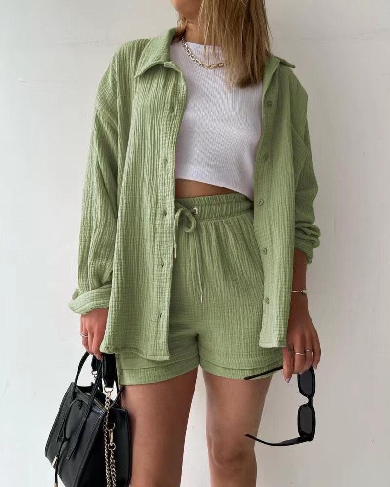 Conjunto Casual Feminino 2 peças - Jennifer / Perfeito para o Verão é dias Quentes! Garantindo Estilo e Frescor! - ModernLar