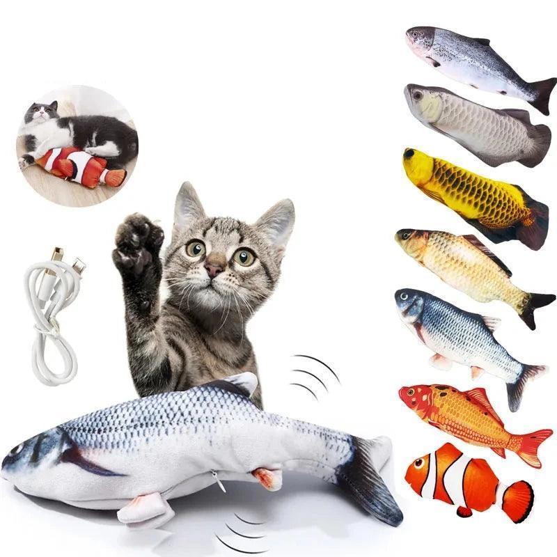 Brinquedo Peixe Interativo Modern Lar™ / Estímulo e Diversão Garantida para o seu Amigo Pet!