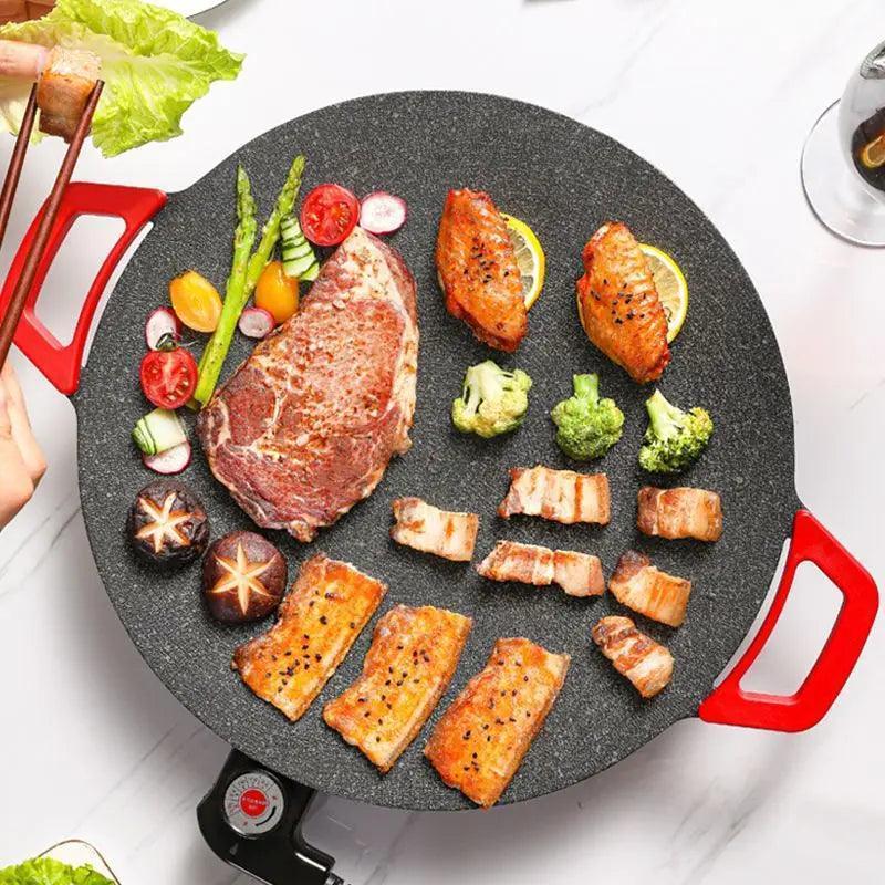 Grill Elétrico Antiaderente Panela de Pedra™ / Cozinhe com Praticidade, Saúde e Fácil Limpeza!