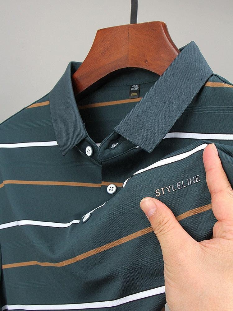 Camiseta Polo em Seda Gelo Respirável - StyleLine / Elegância e Frescor se Unem na Nossa nova Camiseta Polo!!! - ModernLar
