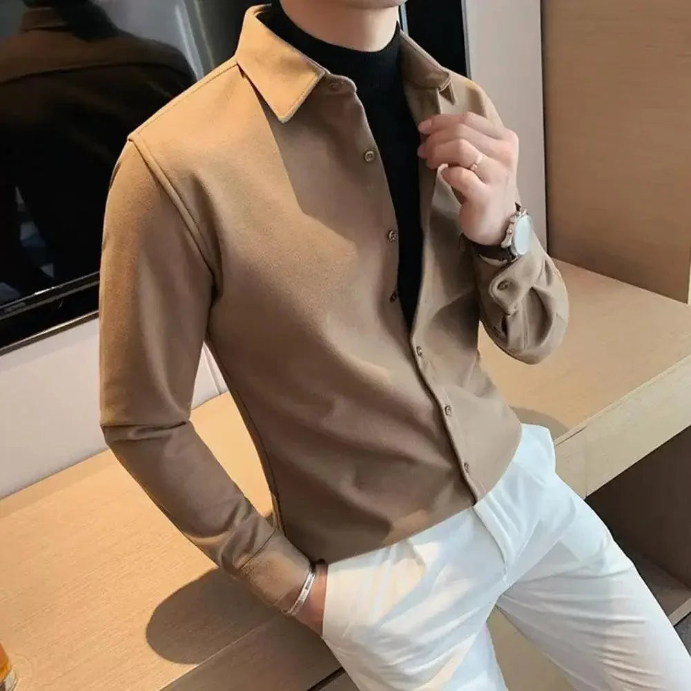 Camisa Social Knit Milão™ 2 em 1 / A Sofisticação Minimalista de Duas Peças com a Praticidade de Uma! - ModernLar