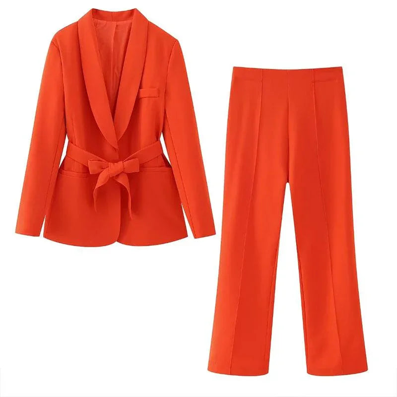 Conjunto Feminino Scandal de Casaco Estilo Blazer + Calça Alfaiataria / Um Escândalo de Estilo e Conforto! - ModernLar