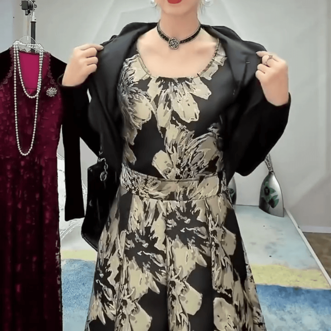 Vestido Clássico Mademoiselle™ / O Glamour Atemporal da Moda Vintage em uma Única Peça! - ModernLar