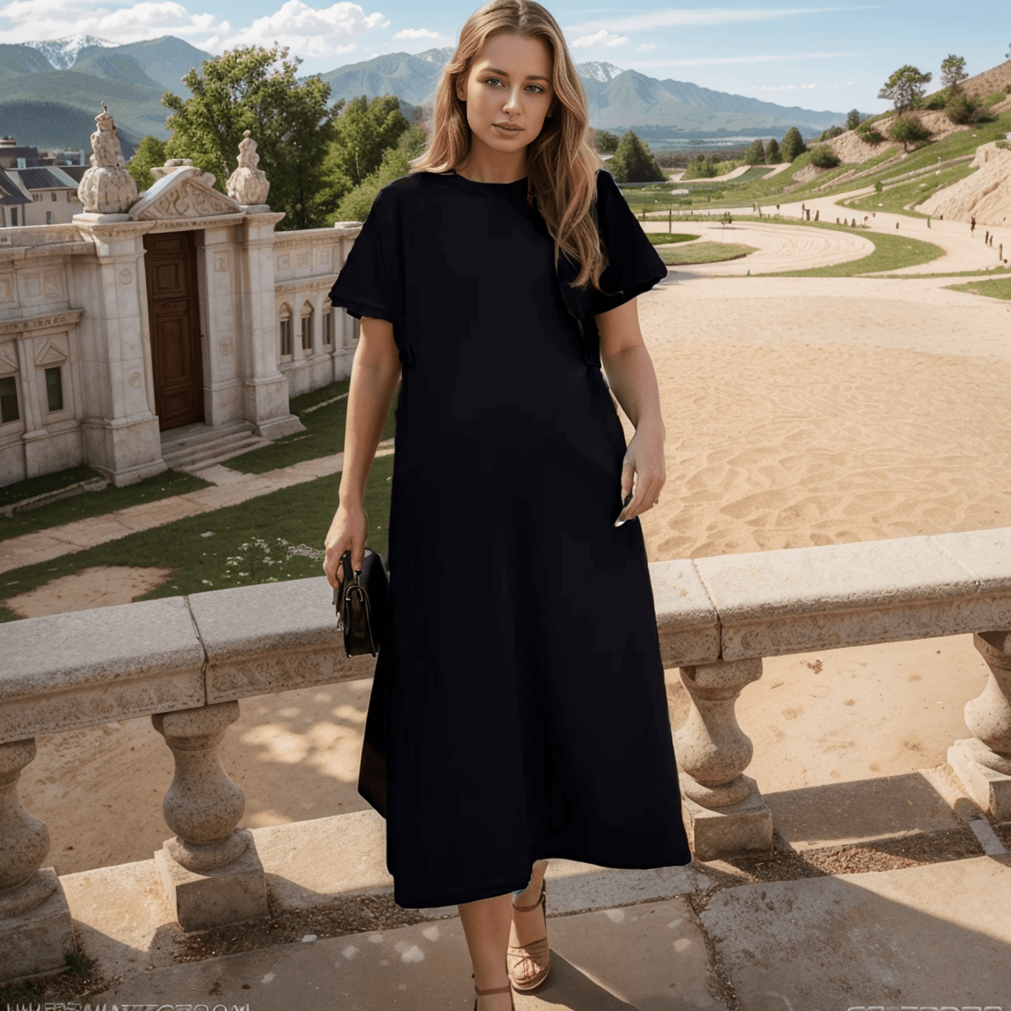 Vestido Despojado Alice™ em Algodão Soft / Caimento Soltinho e Conforto para o seu Dia a Dia! - ModernLar