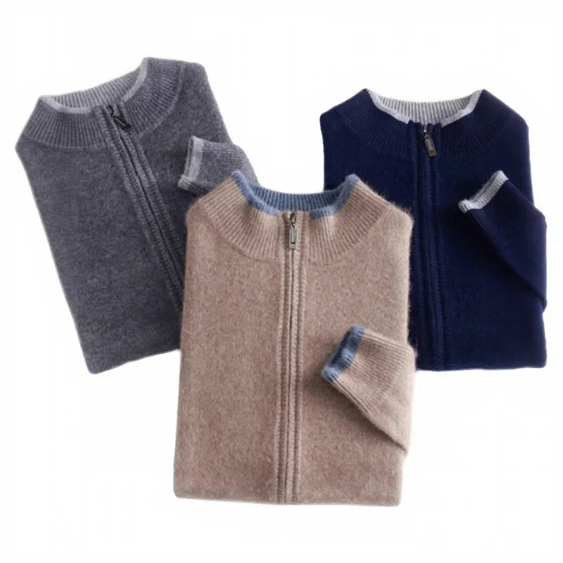 Jaqueta Milano Blend™ em Malha de Algodão com Toque de Lã / Sofisticação Atemporal para Homens de Estilo!