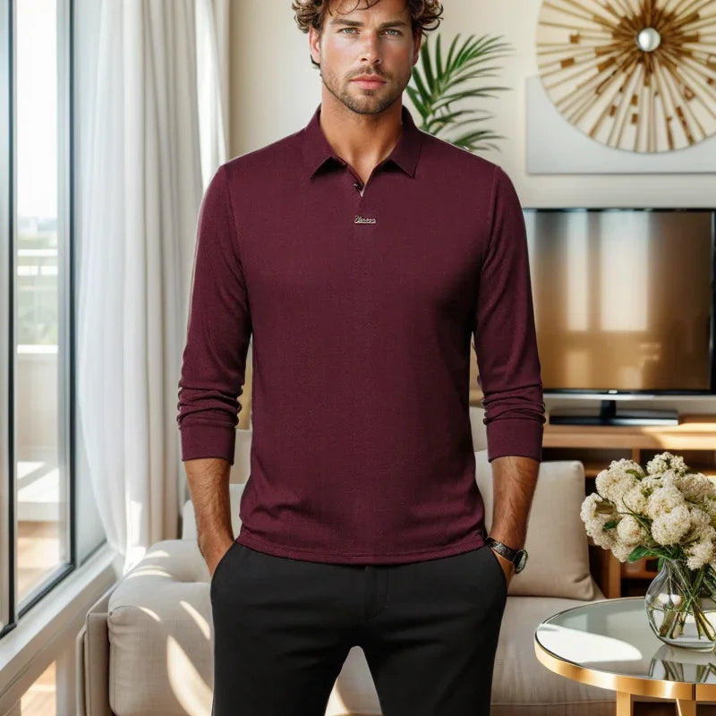 Camisa Polo Legacy™ em Malha Refinada com Caimento Slim / A Escolha de Quem Comanda com Estilo!