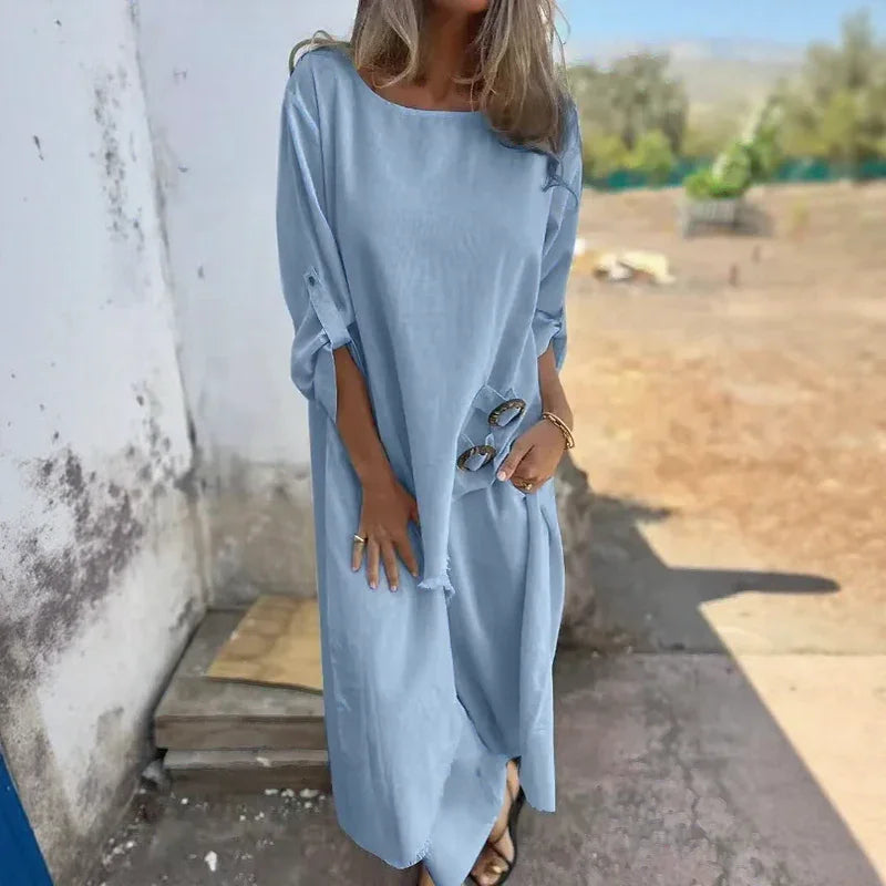 Conjunto Essência™ em Viscose Leve com Design Assimétrico / Para Mulheres que Irradiam Leveza e Elegância Natural!