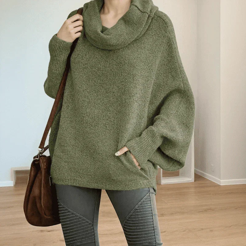 Suéter Lahoma™ em Tricô de Algodão / Estilo Solto com Conforto que Abraça